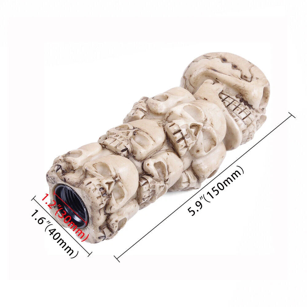 Skull Resin Gear Shift Knob for Universal Cars (Universal Fit)