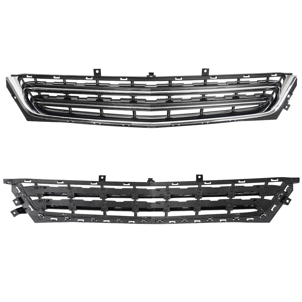 Front Bumper Grille Set for Chevrolet Impala (2014–2020) Chrome Trim