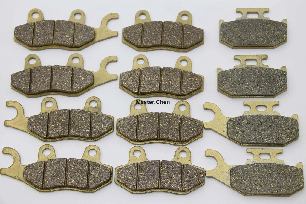 Set of 12 Brake Pads for Yamaha YFM 700 Raptor (2006–2009)