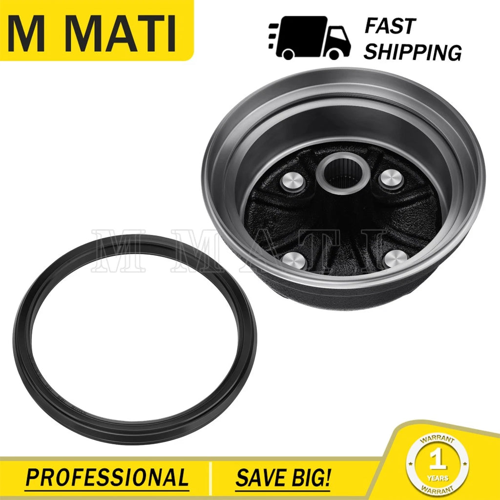 Rear Wheel Brake Drum & Dust Seal for Yamaha Big Bear 350 YFM350 (1996–1999)
