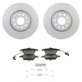 Bosch Front Rotors & Blue Semi-Met Disc Brake Pad Kit for Audi TT Quattro (CETA)