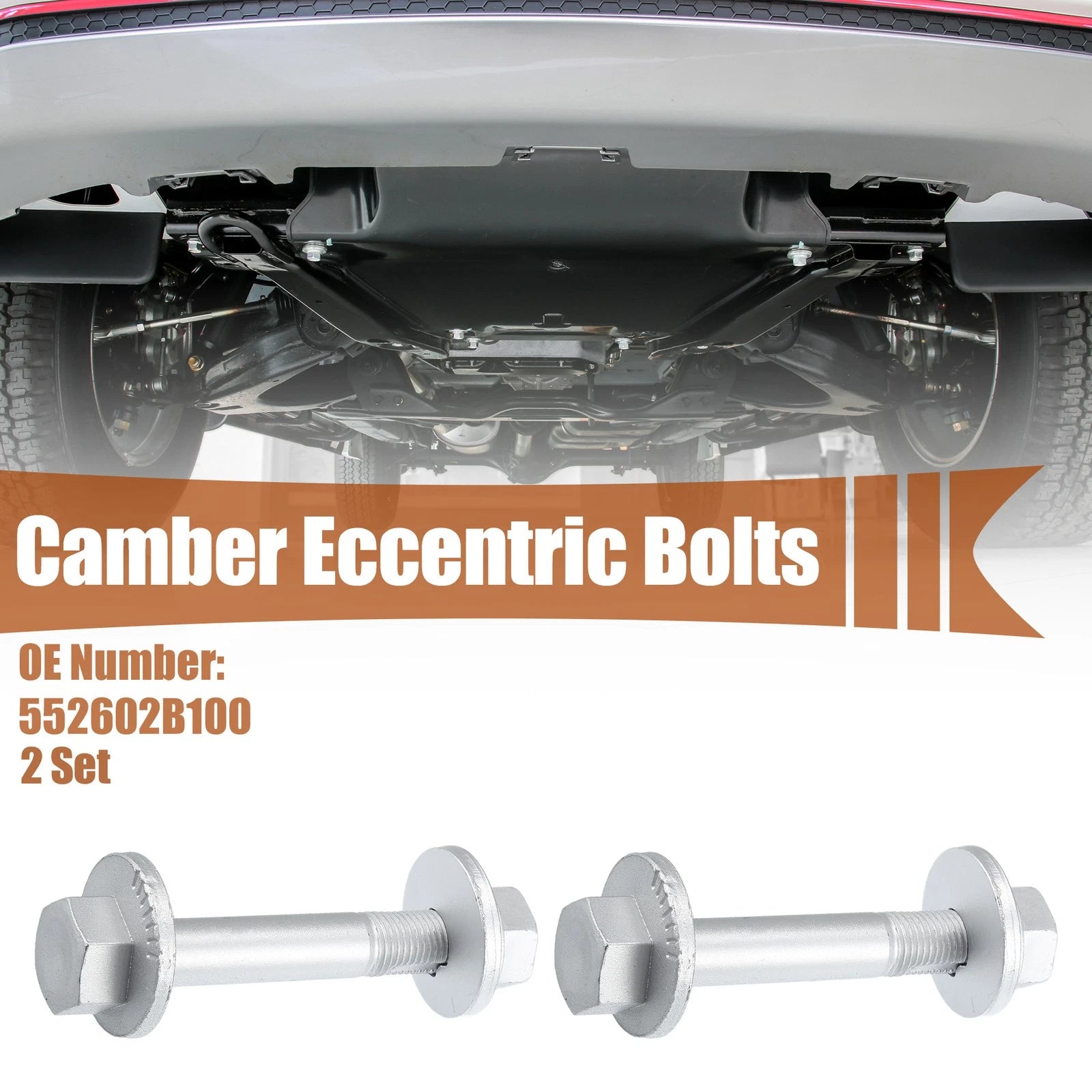 Set of 2 Camber Eccentric Bolts for Hyundai Santa Fe (2007–2009) No. 552602B100