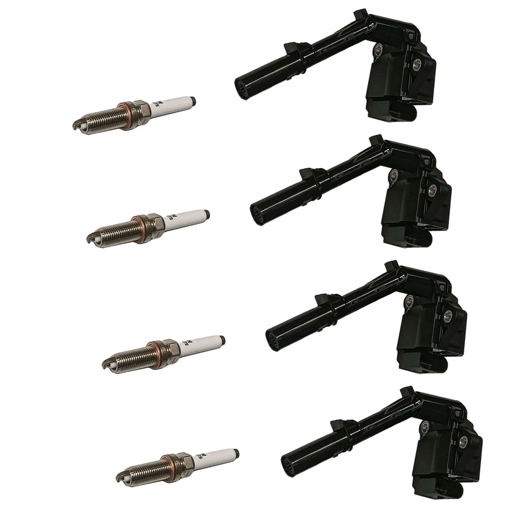 Set of 4 Ignition Coils & Iridium Spark Plugs for Mercedes-Benz CLA45 AMG (2014–2019)