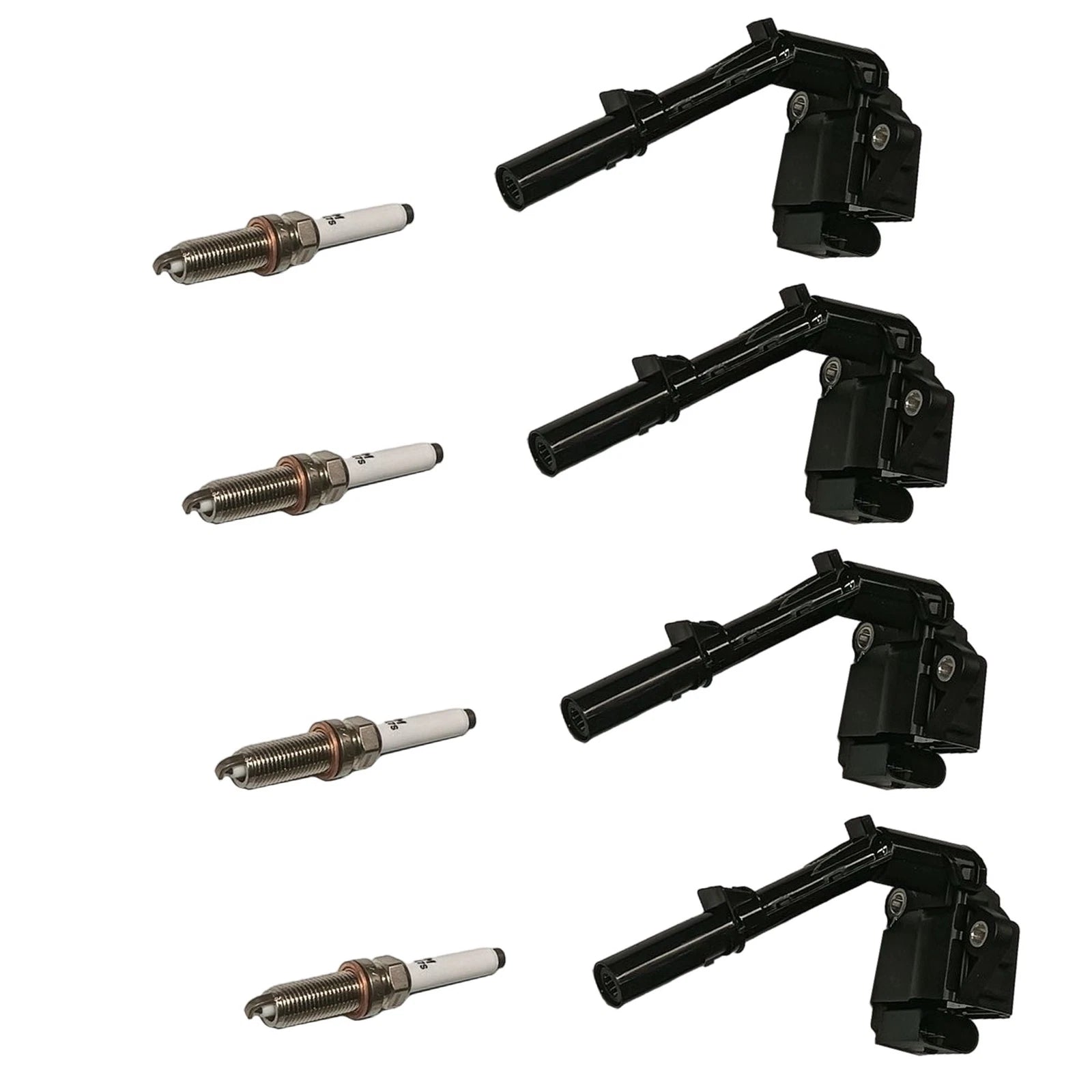 Set of 4 Ignition Coils & Iridium Spark Plugs for Mercedes-Benz CLA45 AMG (2014–2019)