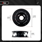 Black Rope Retention Pulley for Synthetic Rope & Soft Shackle