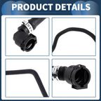 Radiator Hose for BMW X3/X4 (2018-2019) Rubber Black