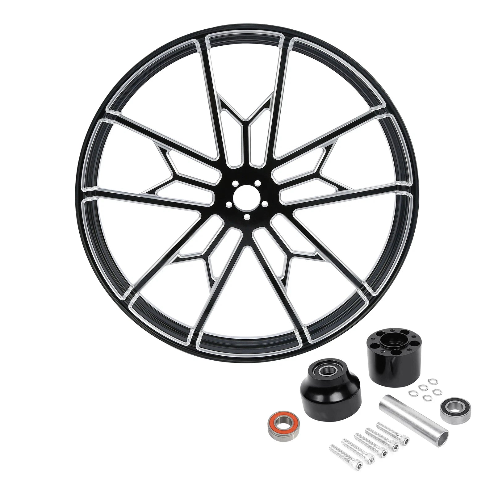 30" Front Wheel Rim Single Disc Hub for Harley Touring Road Glide (2008–2023)