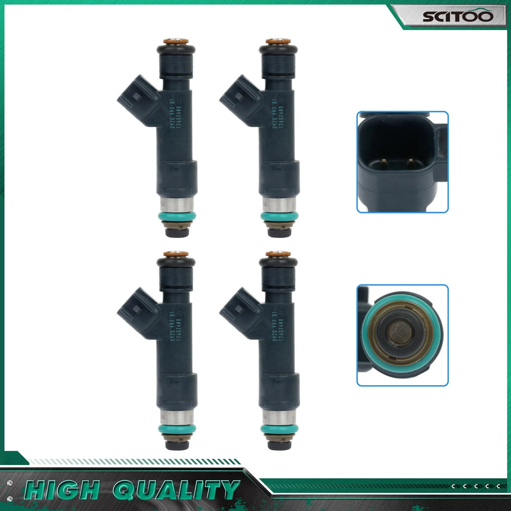 4x Fuel Injectors for Chevrolet Malibu, Cobalt, HHR, Pontiac G5, G6, Saturn Vue (2.4L)