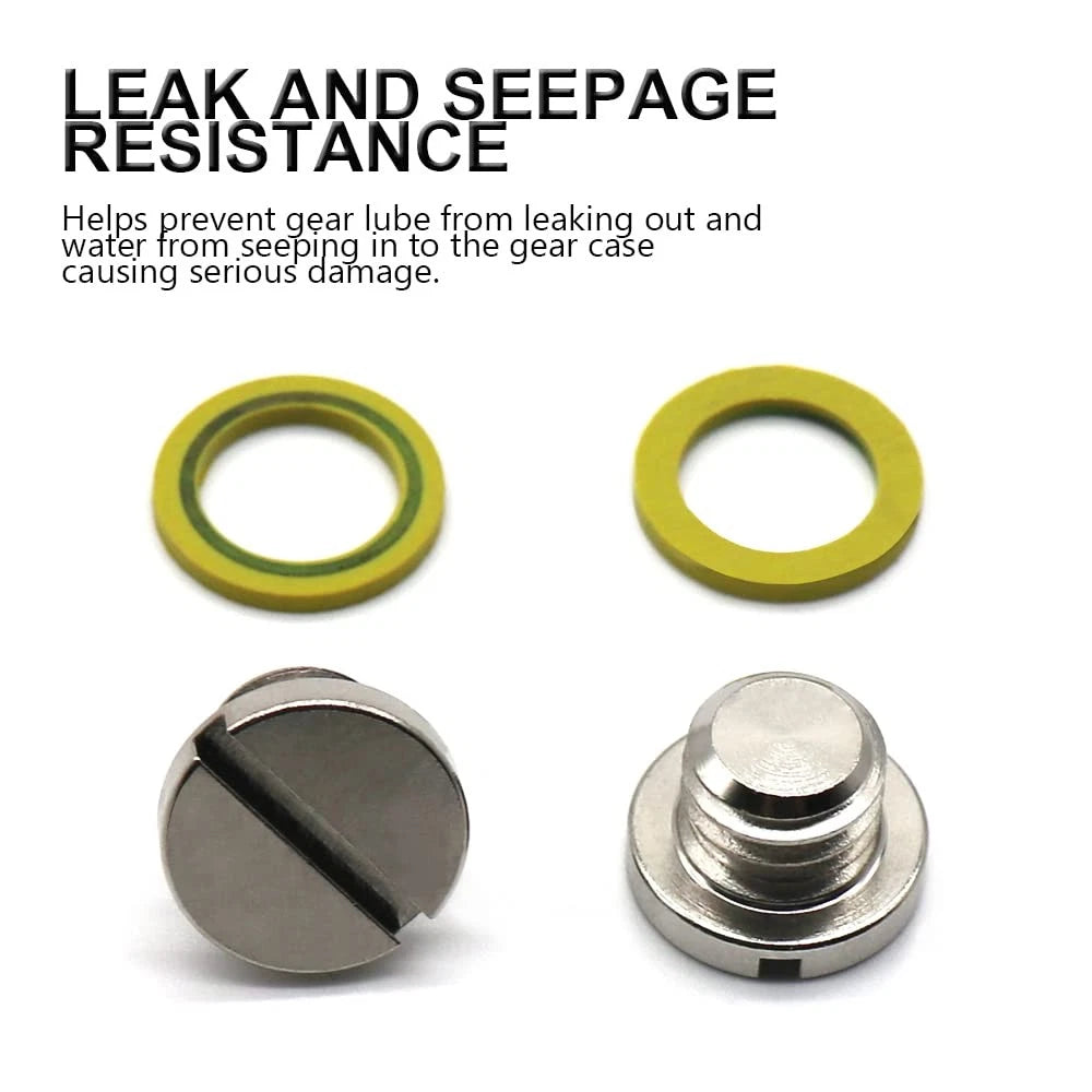 Lower Unit Drain Plug Gearcase Screw for Mercury (18-2244, 10-79953A2, 10-79953Q2)