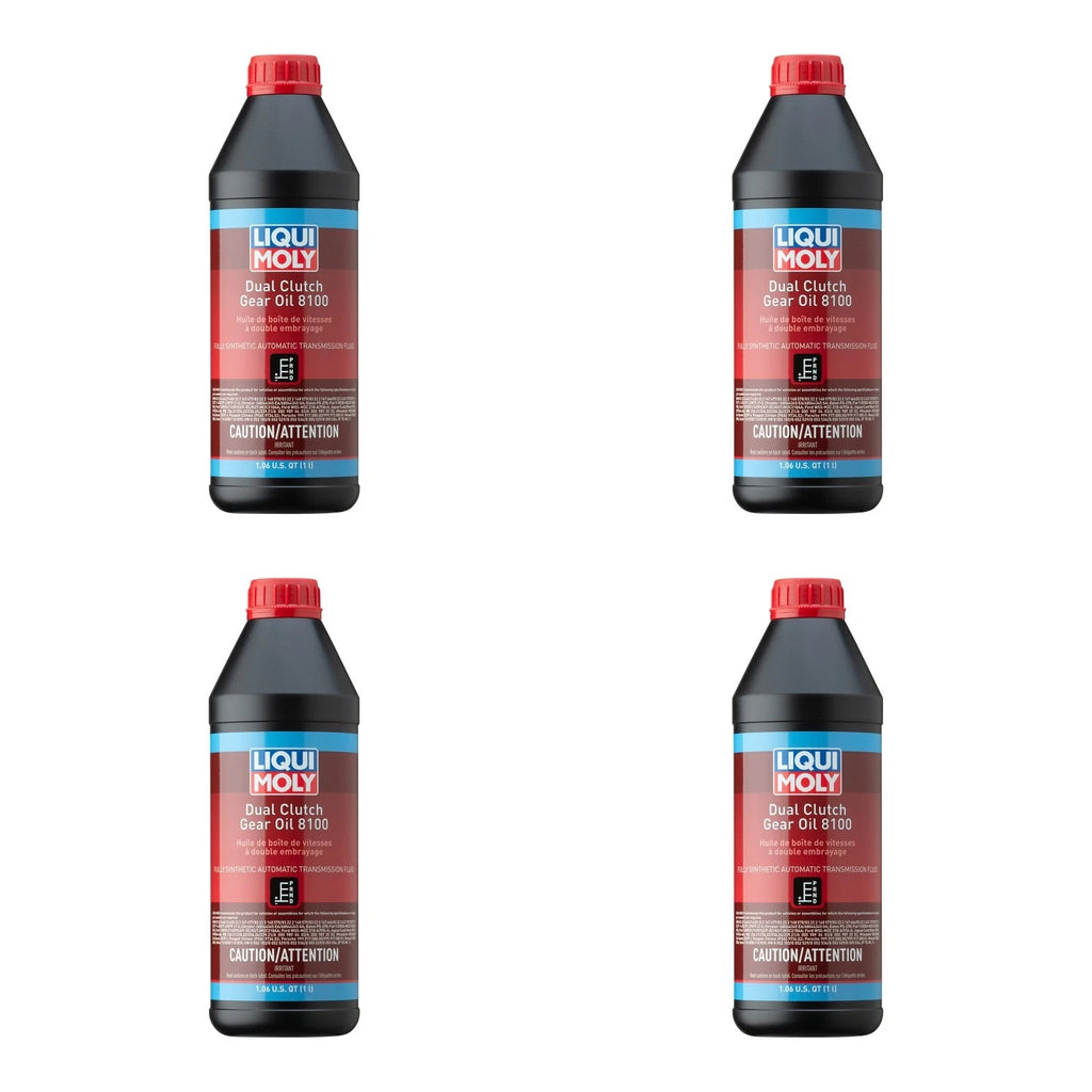 Set of 4 Liqui Moly 8100 Dual Clutch Gear Oil 1L for Automatic Transmission