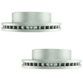 Set of 2 Bosch QuietCast Disc Brake Rotors for Chevrolet GMC (325mm, 8 Lugs)