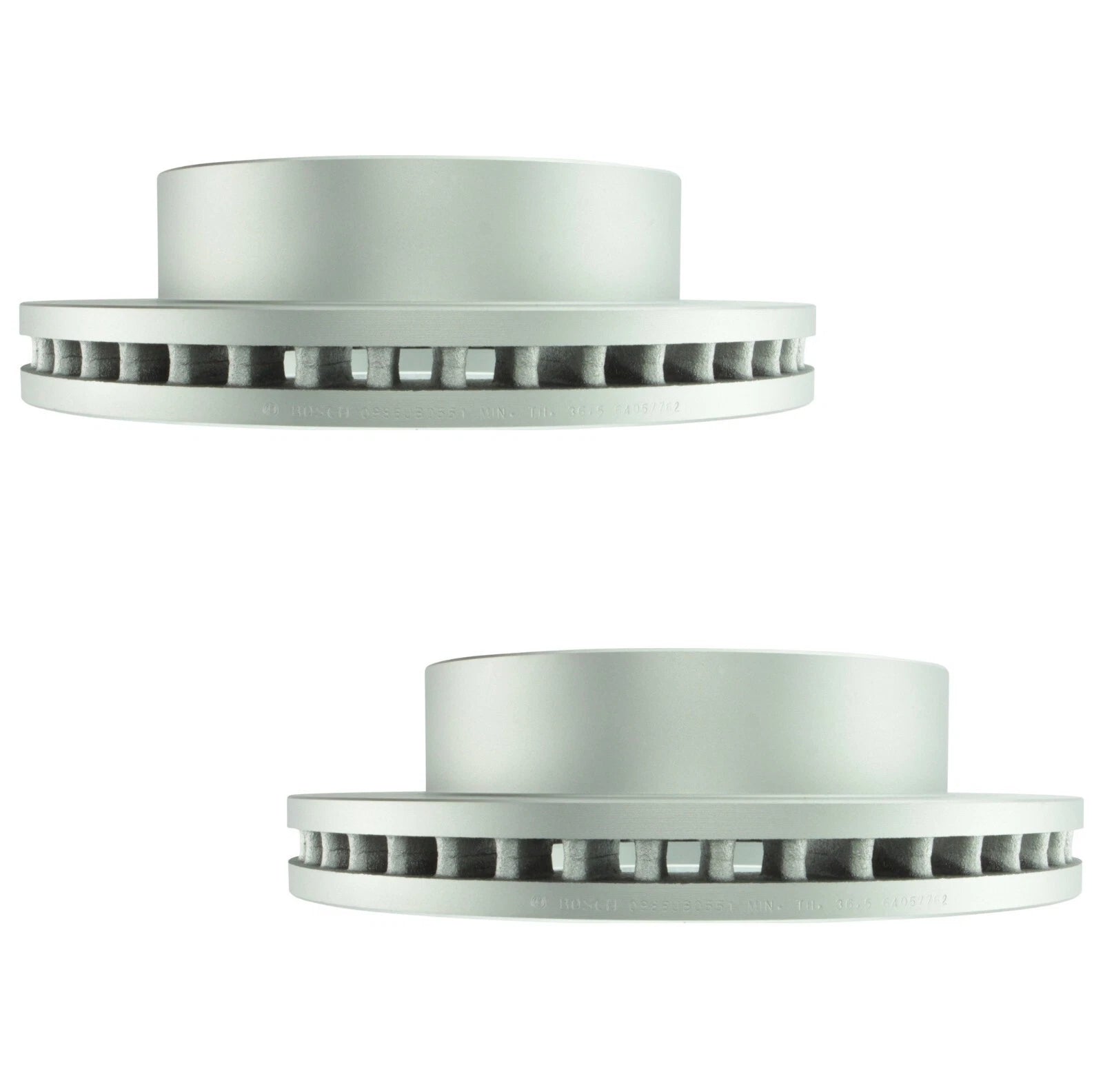 Set of 2 Bosch QuietCast Disc Brake Rotors for Chevrolet GMC (325mm, 8 Lugs)