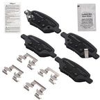 4PCS Rear Ceramic Brake Pads for Pontiac G5 G6 Pursuit Saturn Aura Ion (2007–2010)