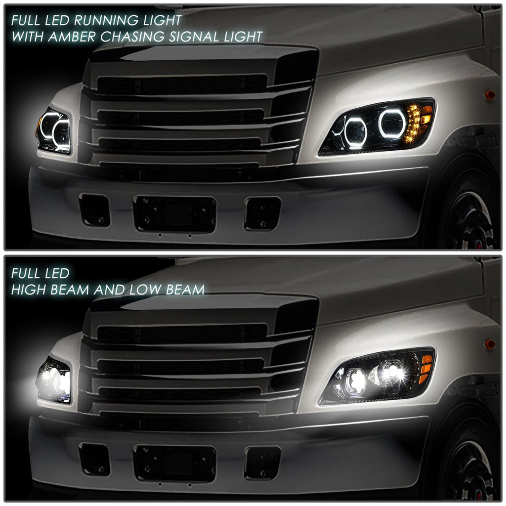 Sequential LED Halo Projector Headlights for Hino 258 268 338 (2006–2017)