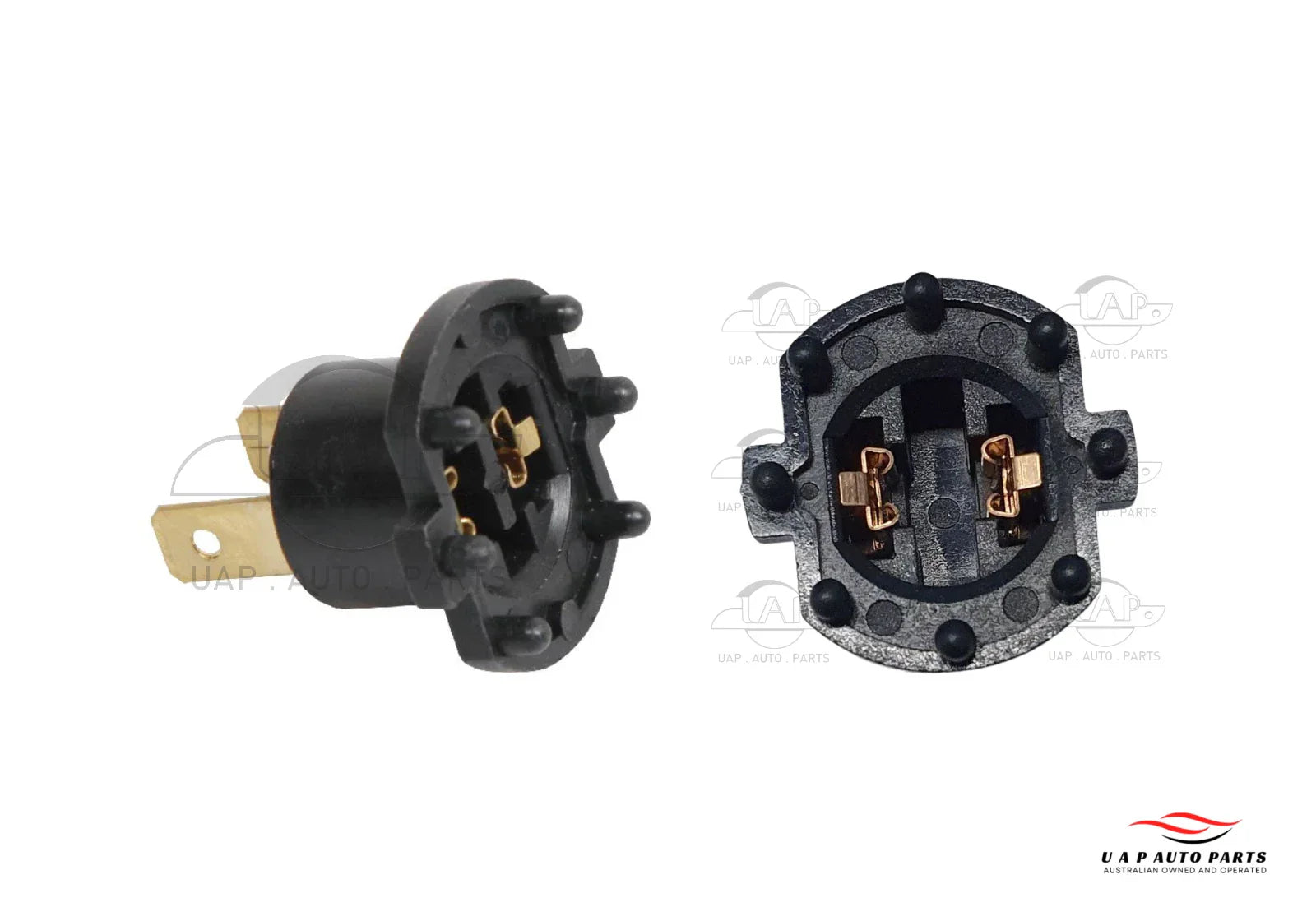 2pc Headlight Bulb Globe Socket Holder Adapter for Mazda 2 3 & 323 (2004–2013)