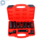 Set of 10 O2 Oxygen Sensor and Oil Pressure Socket Tools for Automotive Repair