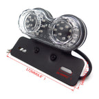 40W Dual LED Cat Eye Taillight for Universal Motorcycle