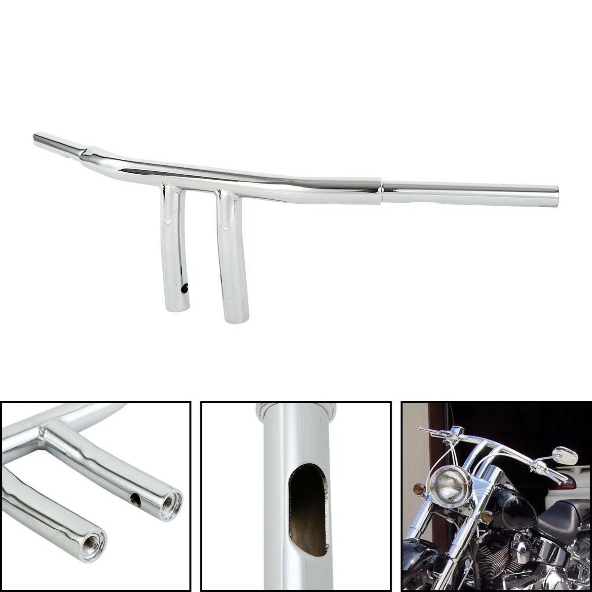 1 1/4" Fat T Bar Handlebar for Harley Dyna Low Rider Fat Bob (2008–Present)