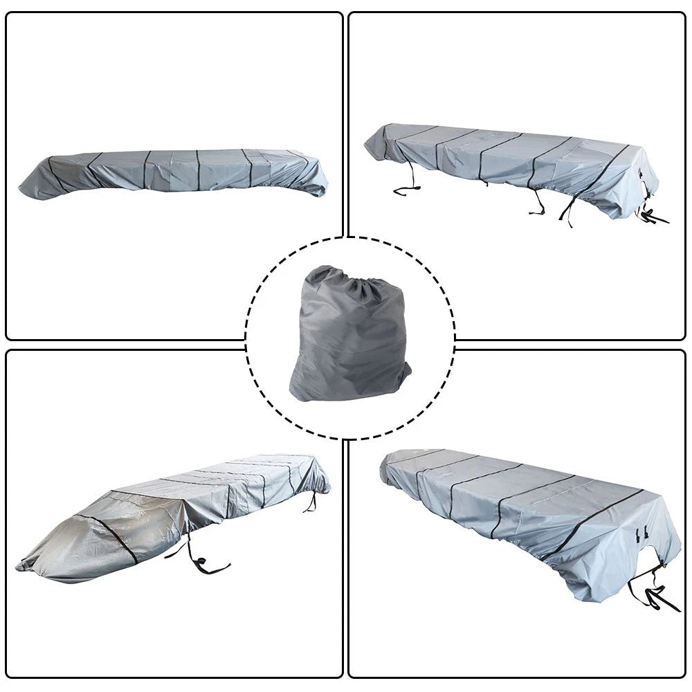 Jon Boat Cover for Jon Boat (12ft x 56in) Waterproof Trailerable Grey