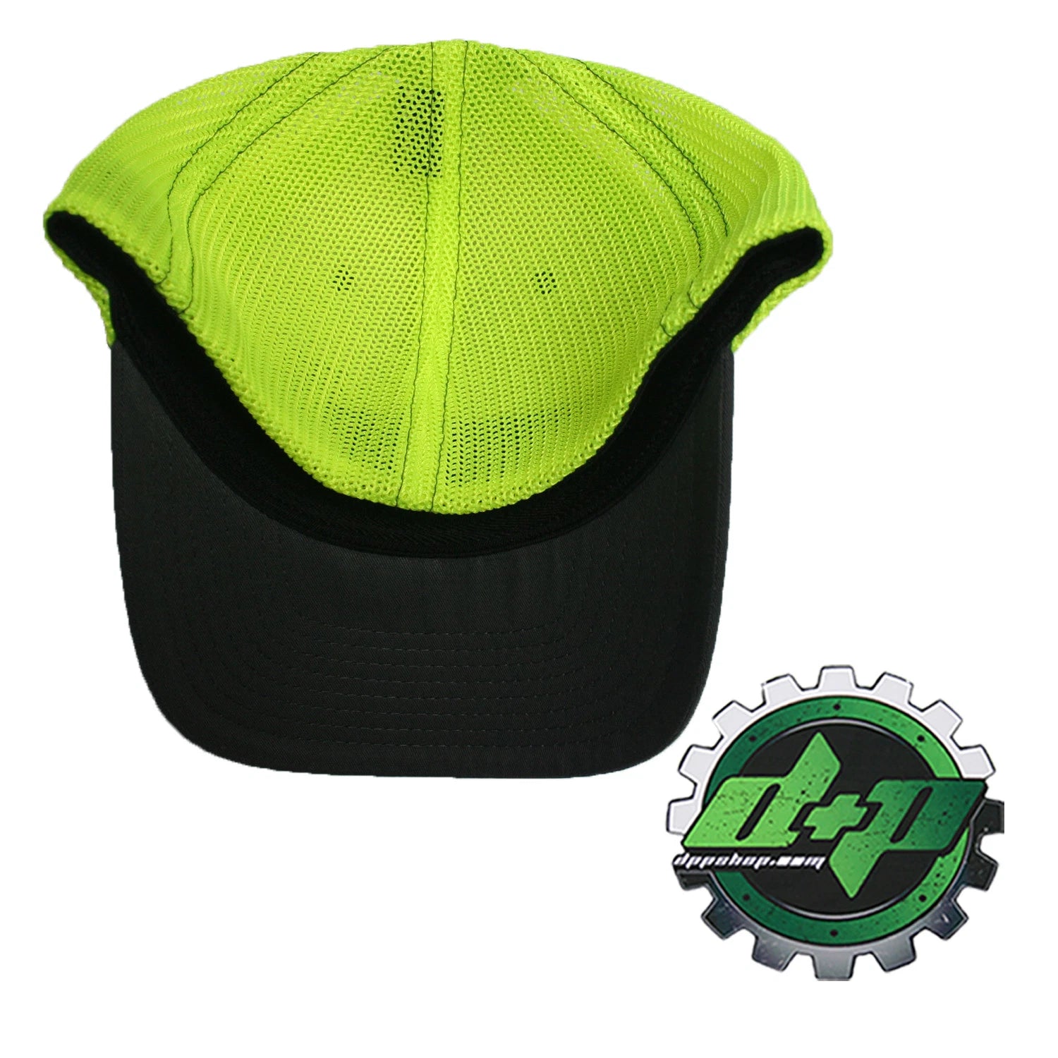 Powerstroke Trucker Hat for Ford (Charcoal Gray/Yellow, Flex Fit L/XL)