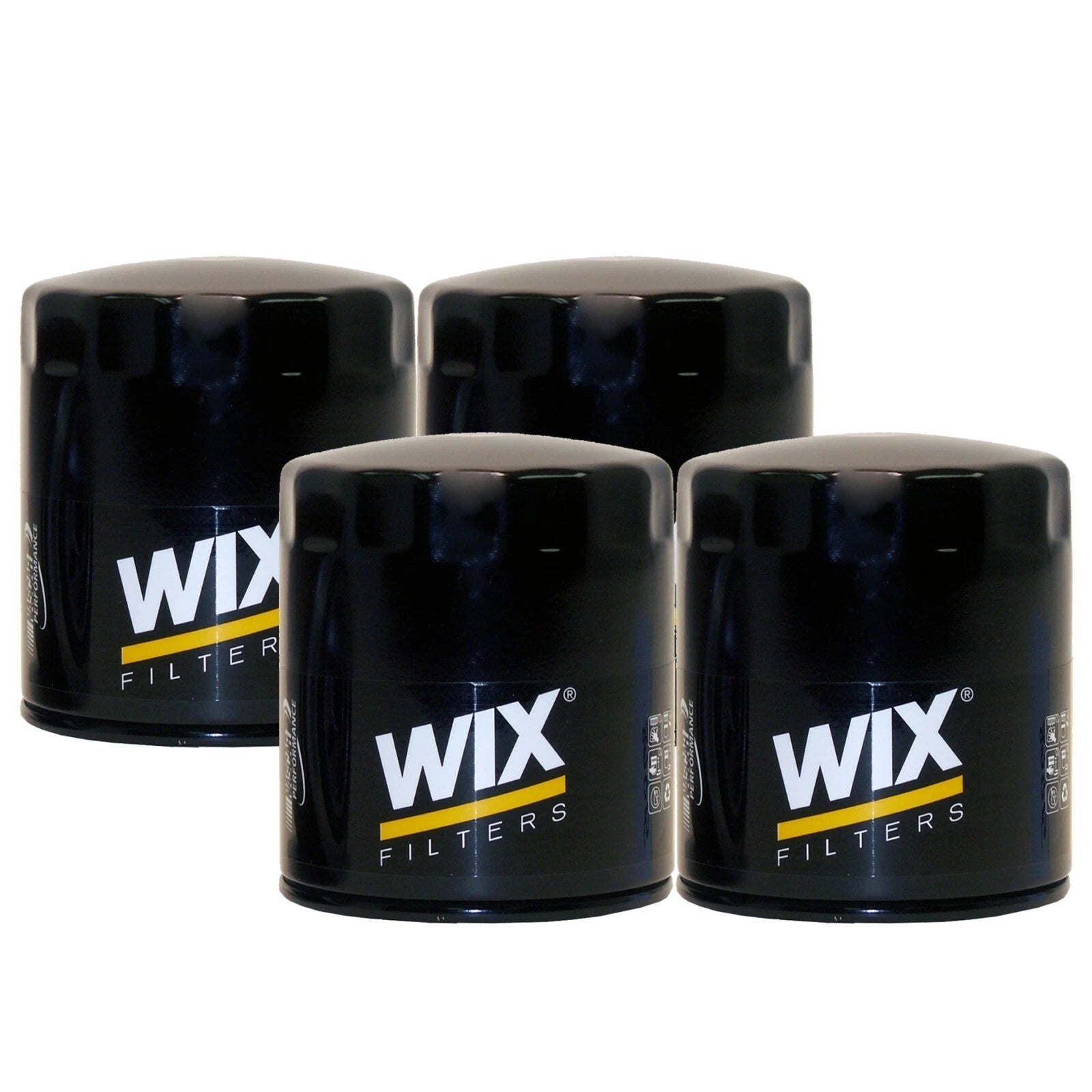 Set of 4 WIX Engine Oil Filters Spin-On for Chrysler Dodge Ford Land Rover Lotus