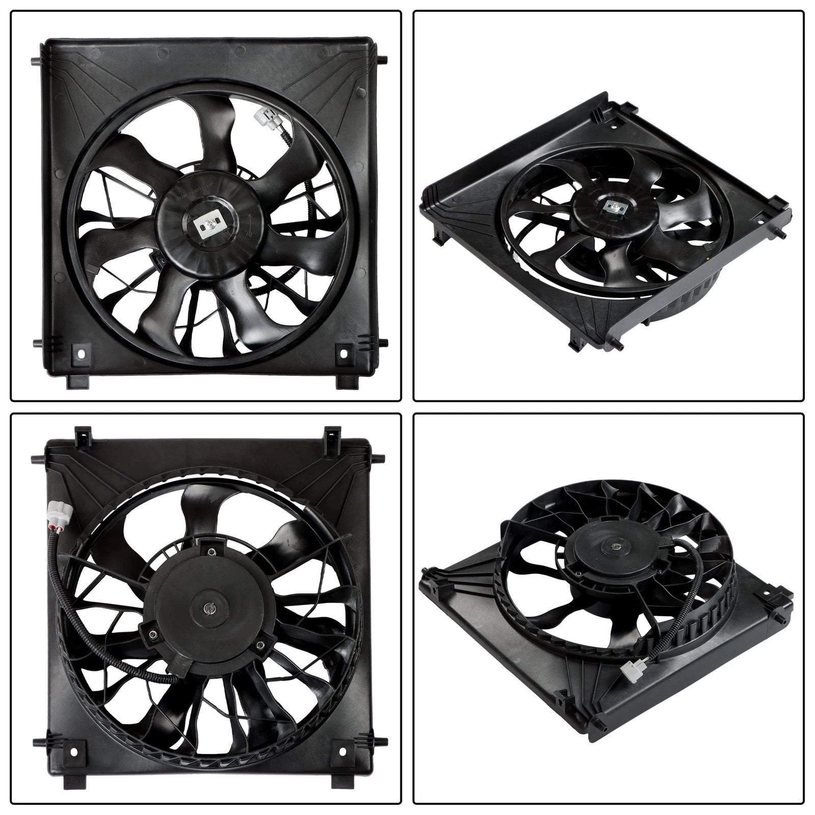 Left Side Radiator Cooling Fan with Shroud for Tesla Model S (2012–2020)