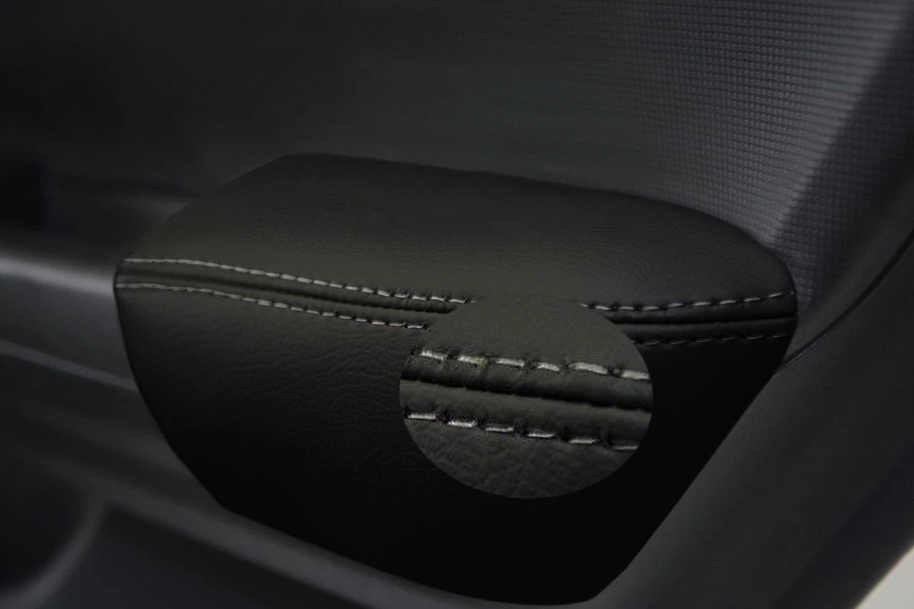 Rear Door Armrest Vinyl Cover for Honda Civic Sedan (2012–2015) Gray Stitch