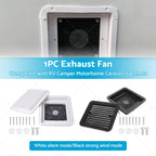 12V Fridge Vent Fan for RV Trailer