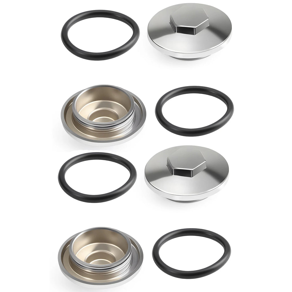 Set of 4 Engine Valve Tappet Adjustment Cover Caps for Honda FourTrax (250-400)