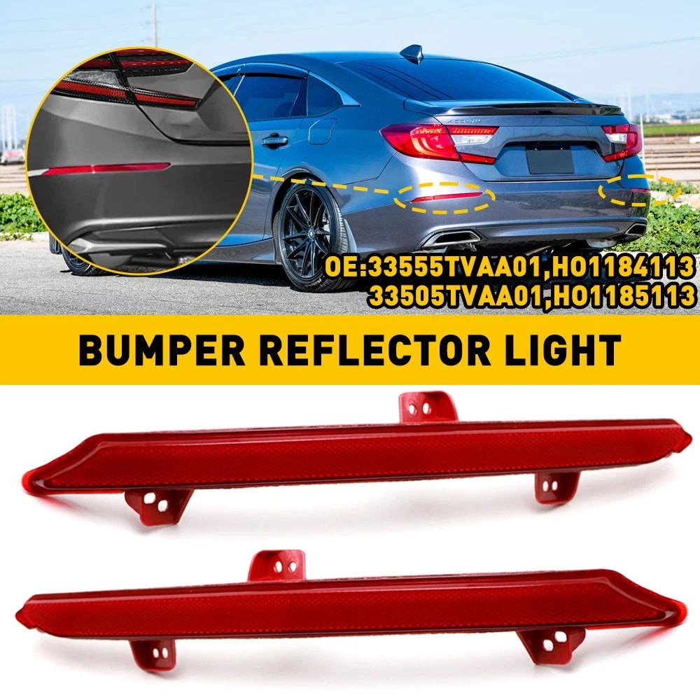 Rear Bumper Reflector Pair for Honda Accord (2018–2022)
