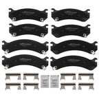 8pcs Ceramic Brake Pads Kit for Hummer H2 (2003–2009) GMC Sierra Yukon