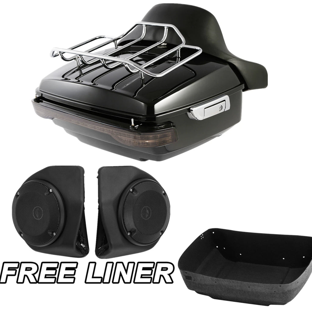 Trunk Pad Rack Speakers Tail Light for Harley Electra Road Glide (2014–Up)