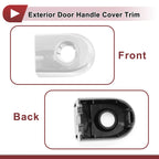 Exterior Door Handle Cover Trim No. 80644EL11A for Nissan Versa (2007–2012) Silver Tone