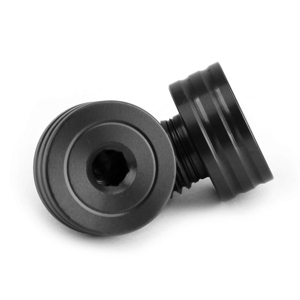 2X M10X1.25 CNC Aluminum Motorcycle RH/CW Mirror Hole Plugs