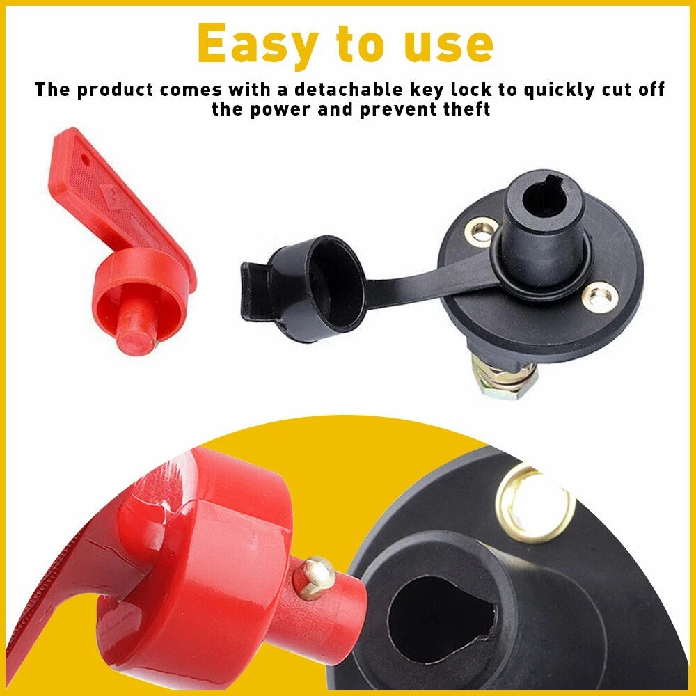 200A Battery Kill Switch Disconnect Isolator for Car Boat Marine RV