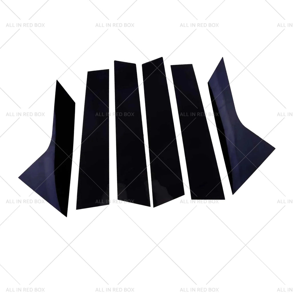 6PCS Black Pillar Post Cover Trims for Hyundai Elantra Avante (2021–2023)