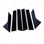 6PCS Black Pillar Post Cover Trims for Hyundai Elantra Avante (2021–2023)