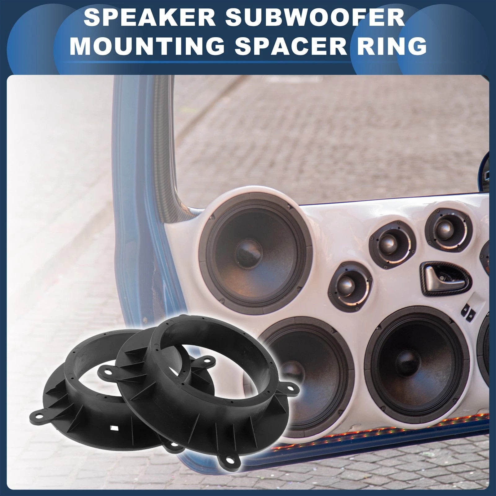 2X Speaker Spacer Ring Adaptor for Mazda CX-5 (2012–2023) 6.5"