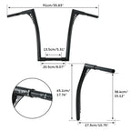 18" Handlebar Hanger Bar for Harley Softail FLST FXST Sportster XL