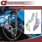 Hood Hinges for Hyundai Accent (2012–2017) No. 791100U000 1 Pair