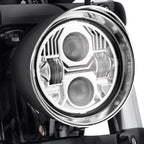 Chrome Bullet Headlight Assembly for Harley Chopper Bobber Dyna Softail