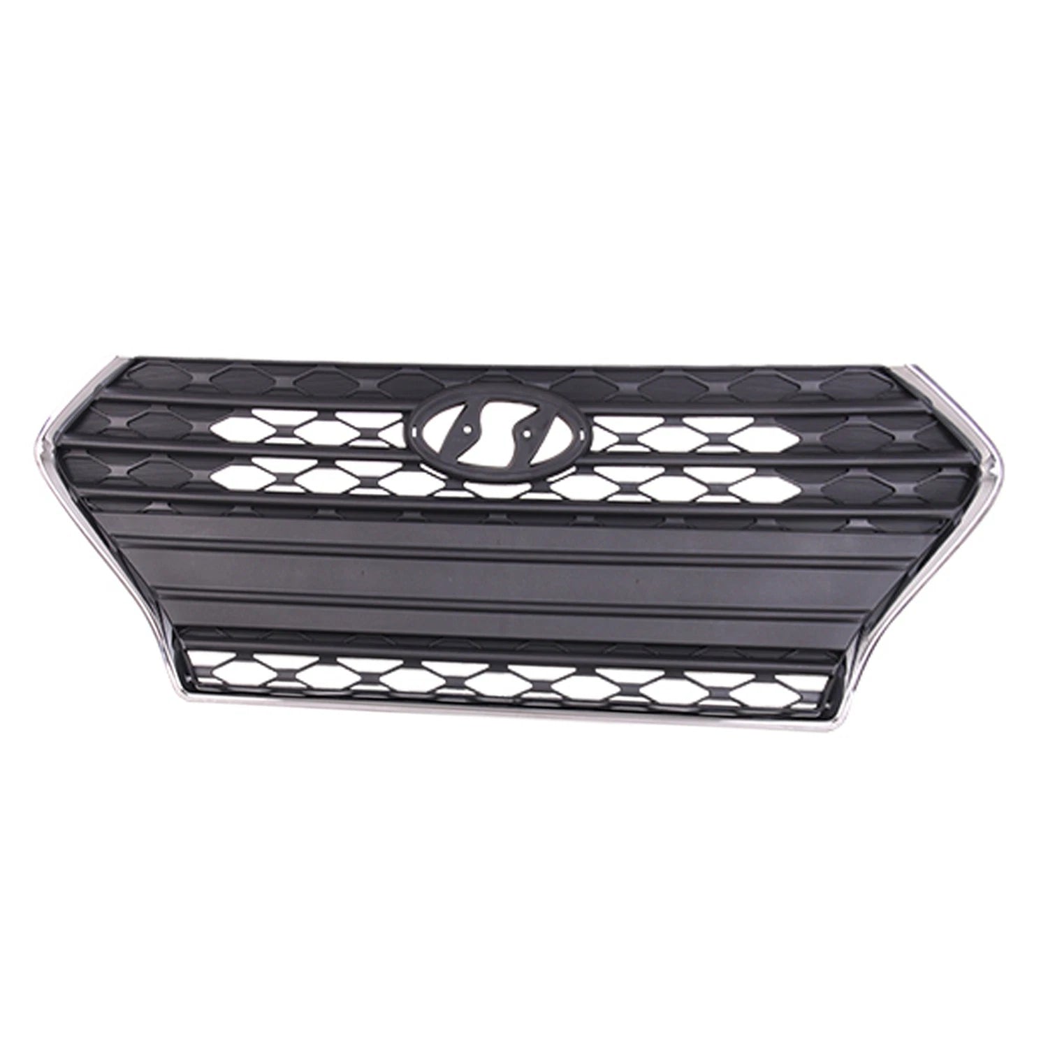 Replacement Black Chrome Polypropylene Front Grille for Jeep Wrangler (JK) (2007–2018)