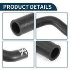 Radiator Hose Coolant Pipe for Volkswagen Polo (2006–2010) 6Q0121157BJ Rubber Black