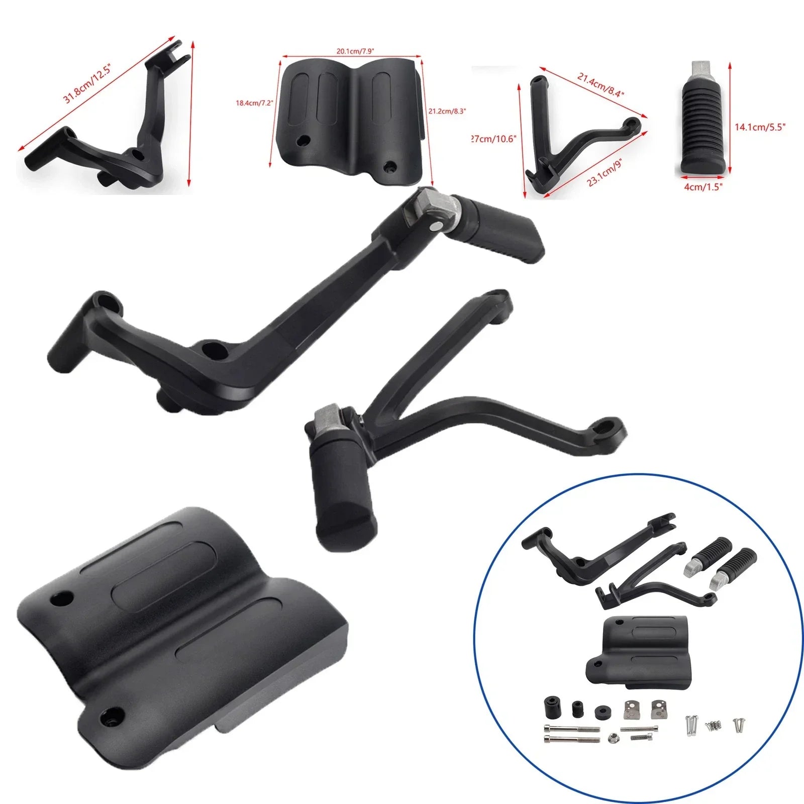 Passenger Footpeg Mount w/ Heat Shield for Harley Sportster S 1250 (21-22)