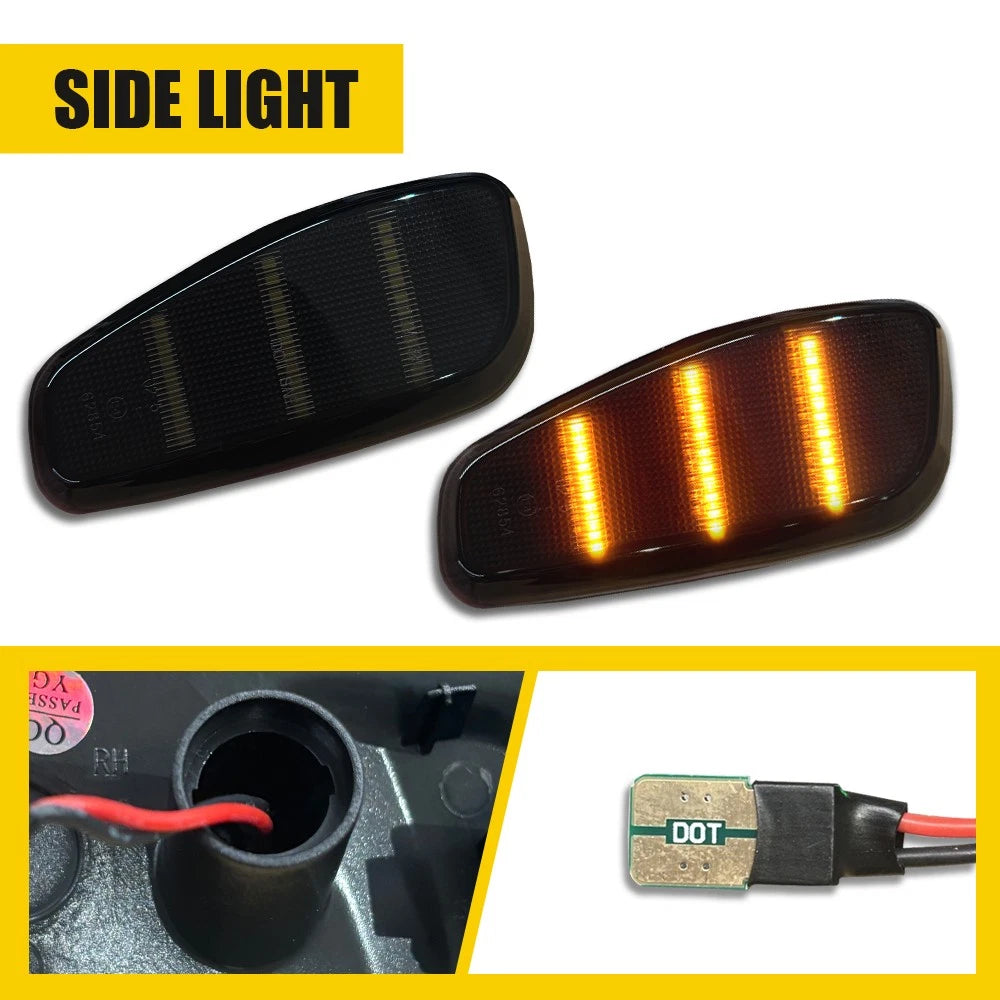 2X Amber LED Side Marker Lights for Jeep Renegade (2015–2023)