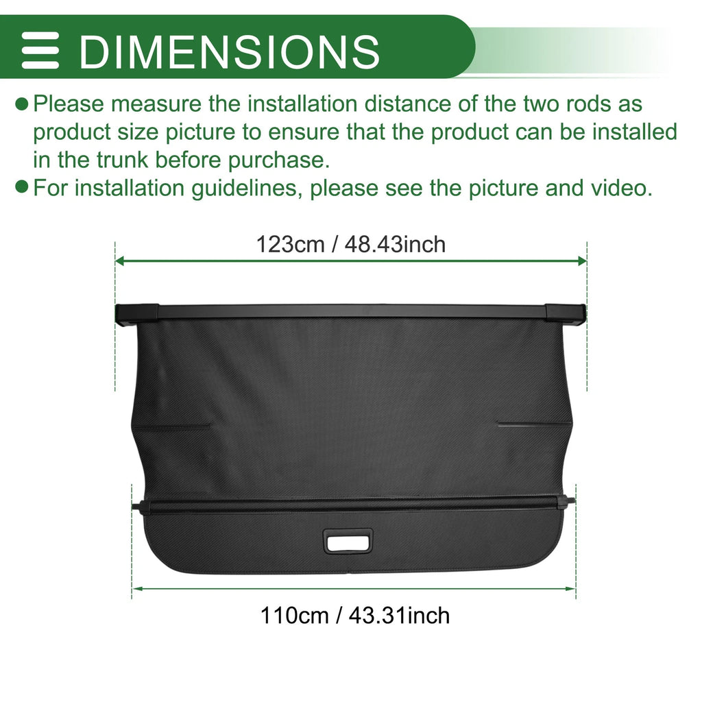 Retractable Cargo Cover for Audi Q5 e-tron (2020–2025)
