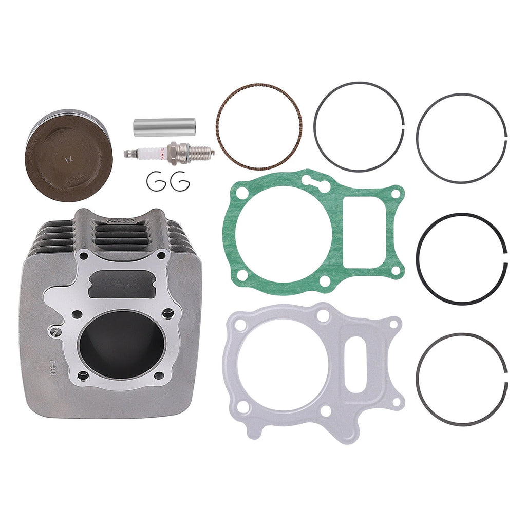 Big Bore 74mm Cylinder Piston Gasket Top End Set for Honda Recon 250 (2002–2022)