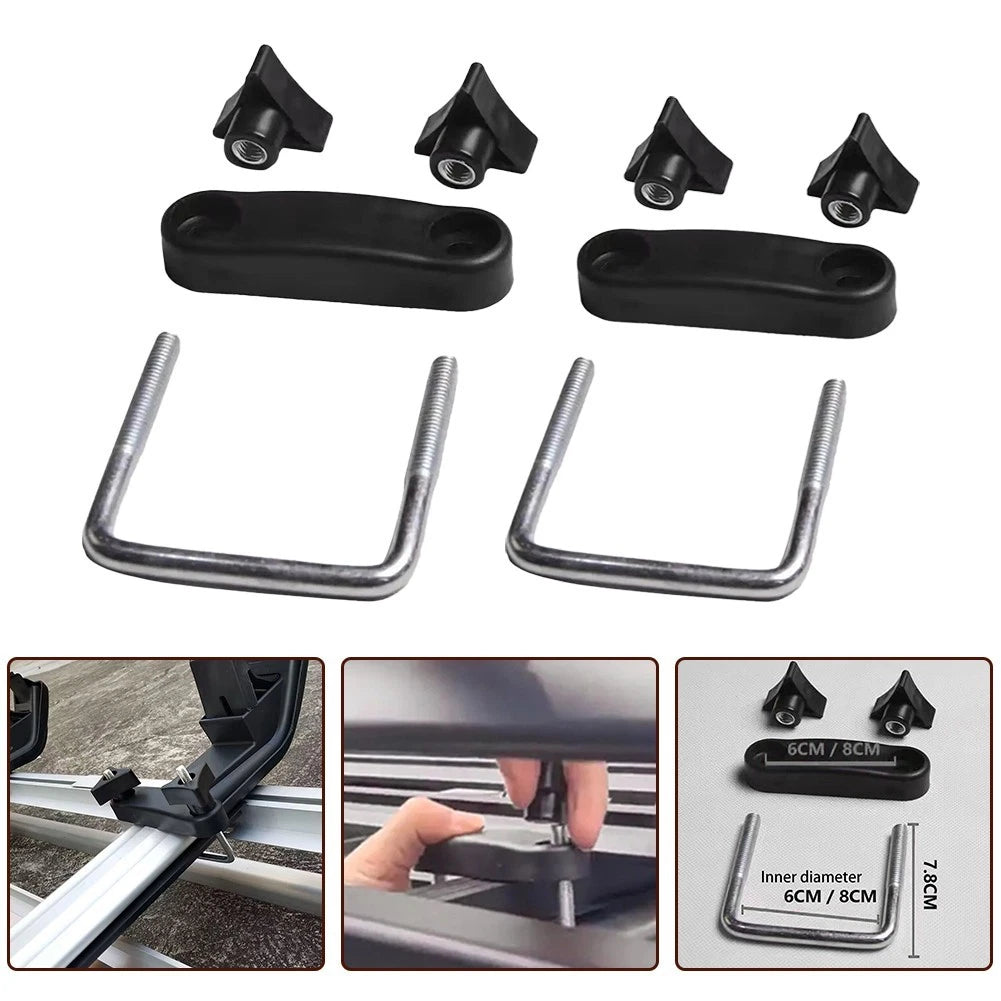 U Bolt Roof Rack Clamps for Easy Repair (Universal Fit)