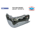 Replacement Chrome Steel Rear Passenger Bumper End w/Park Assist Sensor Holes