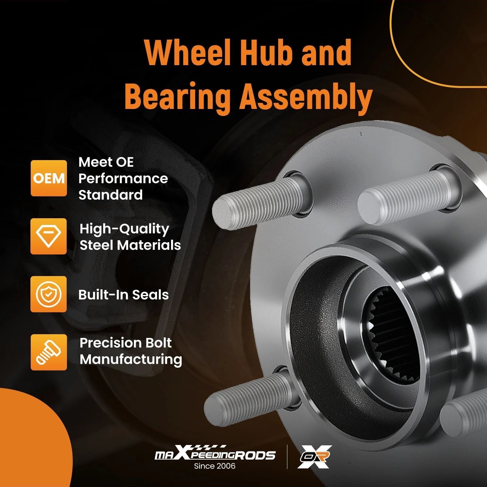 Dual Front Wheel Bearings for Nissan Altima 2.5L (2007–2013)